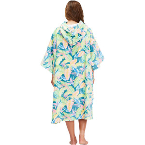 2022 Billabong Womens Poncho / Change Robe F4BR51 - Marine Tropic